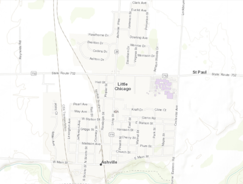 OhioEPA Map of Ashville Zoom